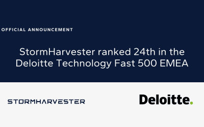 StormHarvester ranked 24th in the Deloitte Technology Fast 500 EMEA