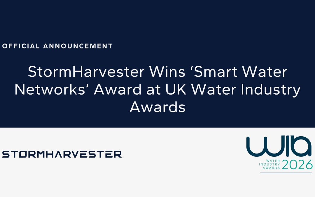 StormHarvester Wins ‘Smart Water Networks’ Award at UK Water Industry Awards