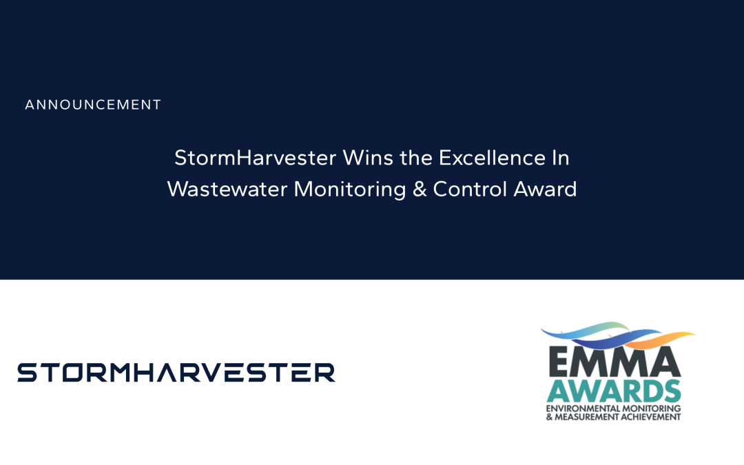 StormHarvester Wins the Excellence In Wastewater Monitoring & Control Award